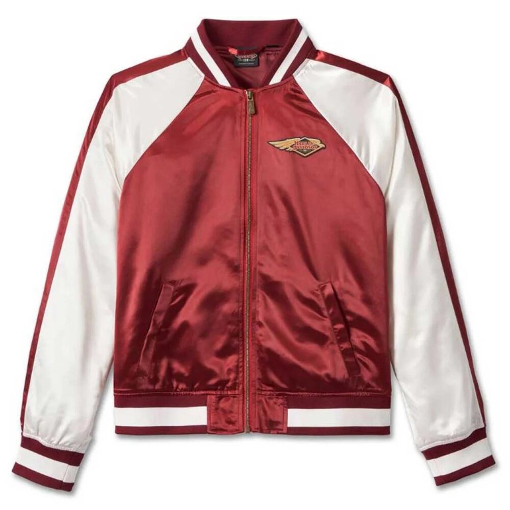 Harley Davidson Red Bomber Jacket - 120th Anniversary